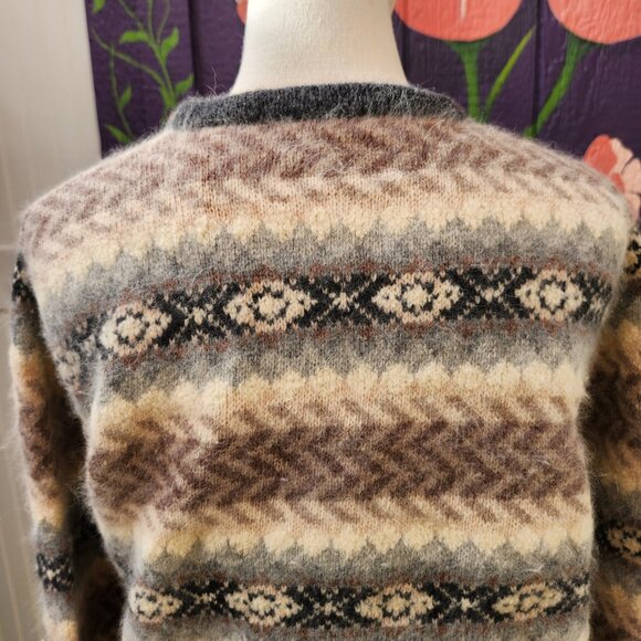 Vintage Valerie Stevens Furblend Angora & Lambswool Button Up Cardigan Sweater - Picture 13 of 15